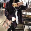 Burberry巴宝莉 格纹战马水桶包 格纹拼皮革斜背水桶包！ 商品缩略图4