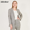 oldcolour春季修身气质通勤休闲格子小西装女N12048202 商品缩略图2