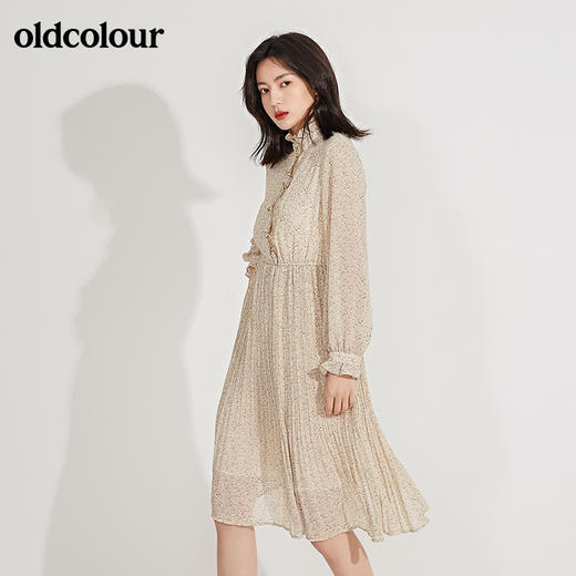 oldcolour2021春季新品长袖连衣裙GN11103615 商品图2