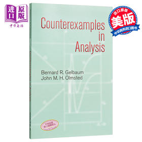 预售 【中商原版】Counterexamples in Analysis 豆瓣阅读 英文原版 数学分析中的反例 Bernard R. Gelbaum and John M. H. Olmsted