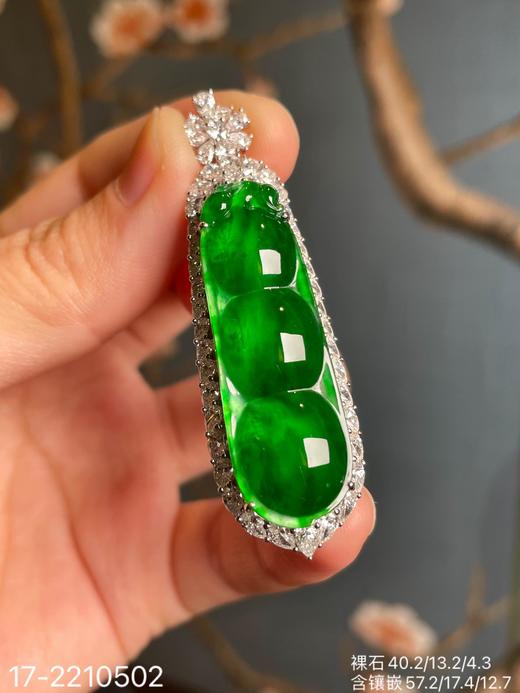 老坑帝王绿福豆吊坠 【17-2210502】具体价格微信咨询 商品图1