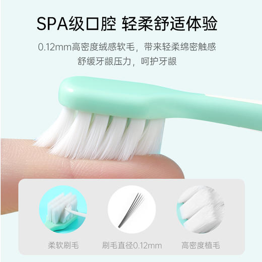 幽螺莎星牙刷软毛2支宽头清洁0.12mm 商品图6