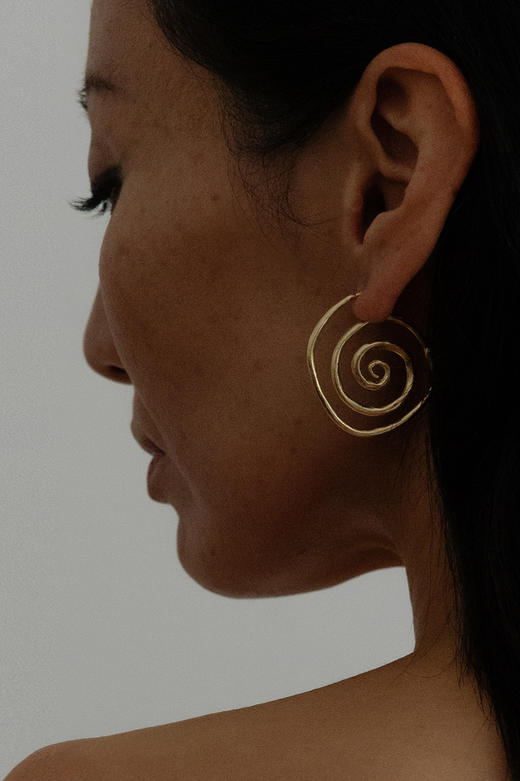 OKRA | Spiral Earrings 35mm OK1 [耳环] 商品图1