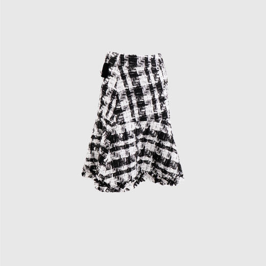 高腰A摆荷叶虚边半裙 商品图2