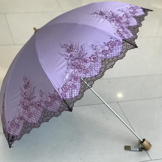 优品堂《梦回江南》二折黑胶刺绣防紫外线伞 商品图1