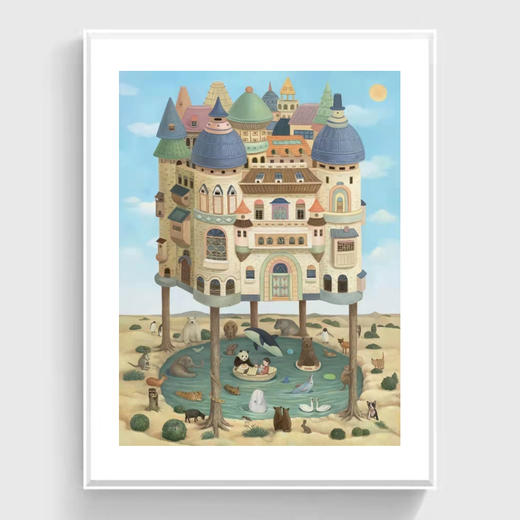 戴大山《乐园往往在孤岛上》版画 商品图0