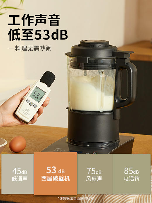美国西屋多功能智能破壁料理机家用婴儿豆浆一键清洗高温CB01F 商品图1