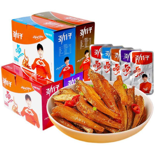 【14.9元/盒】劲仔麻辣/酱汁/糖醋/卤香小鱼12g*20袋 商品图0