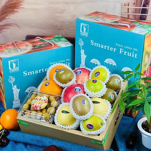6斤混合组合混搭新鲜水果大礼盒装进口龙眼橙子苹果【BC】【MHY】 商品图0