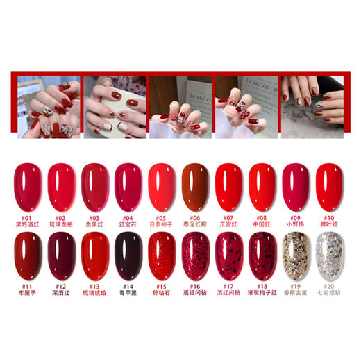 气质显白.璀璨新年红20色系列套装 商品图2