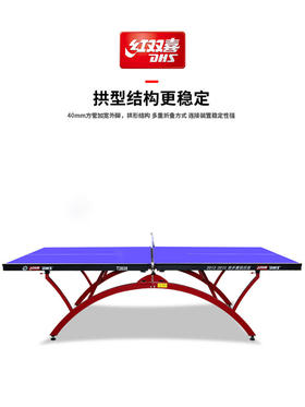 红双喜乒乓球桌小彩虹T2828 球台室内折叠标准比赛用兵乓球桌