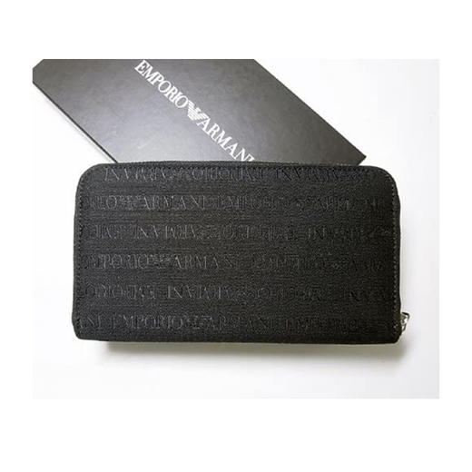 ARMANI 阿玛尼 票夹 黑色 YEME49 YCF04 88001 商品图1