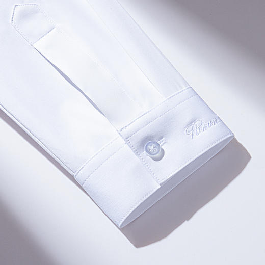 【专柜定制款 竹纤维】罗蒙春夏女装长袖衬衫女士正装商务通勤职业百搭刺绣衬衣女 商品图9