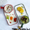 日式手柄陶瓷碗早餐碗盘家用创意草莓沙拉碗一人食餐具碗碟套装 商品缩略图3