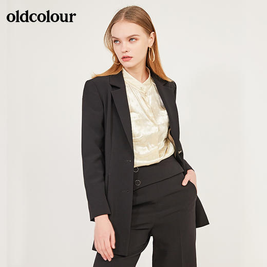 oldcolour春季新款简约帅气百搭休闲小西装外套女N11042130 商品图1