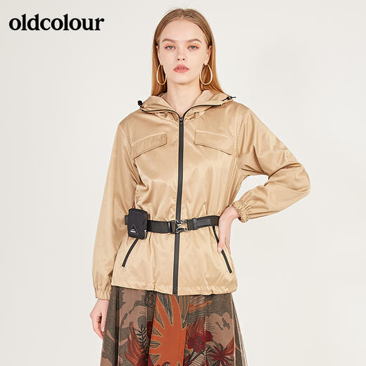 oldcolour春季新款设计感连帽运动款防晒外套女N11042303 商品图4