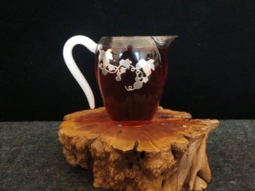 华艺银坊 福禄系列四件套 家用会客茶具 办公室茶具 人工无铅玻璃杯 加纯银990 商品图3