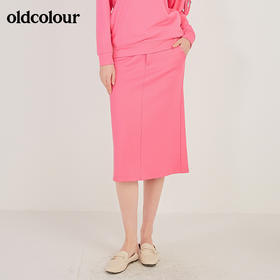 oldcolour春季新款休闲中长款舒适百搭卫衣裙N11063179