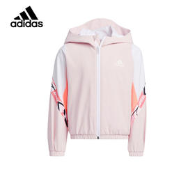 小阿迪小童梭织外套2022春新款洋气时髦薄运动夹克HD9987