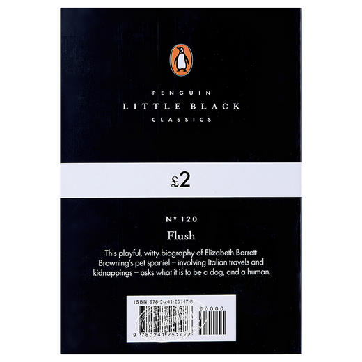 【中商原版】LBS:  120 Flush 英文原版 小黑书: 120 伍尔夫：阿弗小传 Virginia Woolf 商品图1