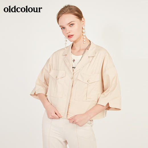 oldcolour2021春季中袖衬衫女N13012309 商品图4