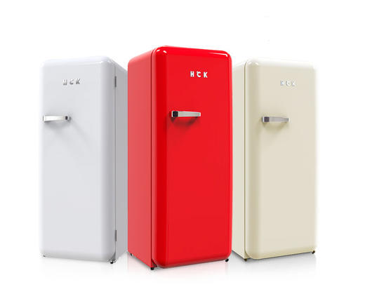 HCK哈士奇 BC-130GGA 复古冰箱进口家用单门大容量冷藏冷冻 商品图3