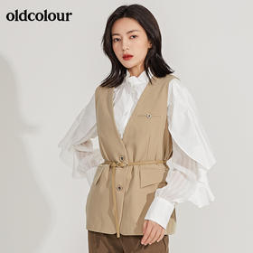 oldcolour春季新品简约帅气百搭休闲外穿马甲女GN11032616
