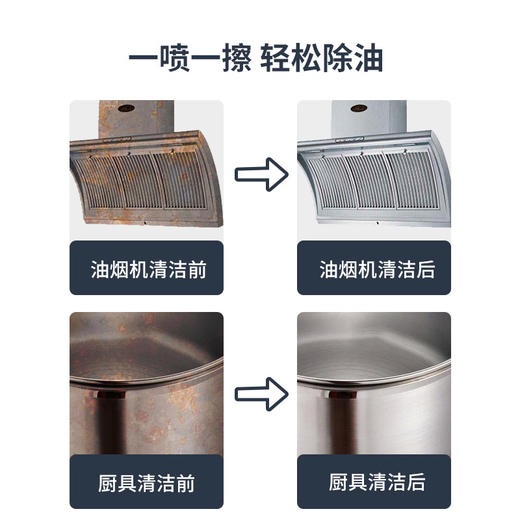 FLYING TOT飞行托托油污净去油污神器油渍净去油污厨房清洁剂油烟机清洁剂 商品图1