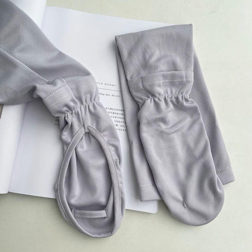 日式大码冰袖手套女夏季开车防晒袖宽松护臂骑行防紫外线冰丝袖套 商品图8