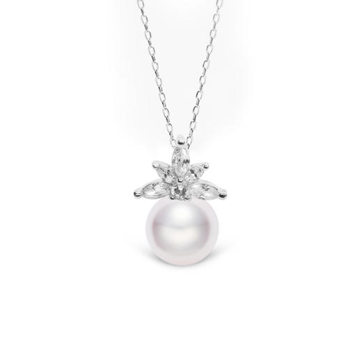 美裕 【暖阳】银925淡水珍珠坠链9-10mm白 104984 商品图0