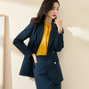剩S/M 米思阳2025春季新款时尚气质通勤修身显瘦双排扣微弹西装外套0412 商品缩略图0