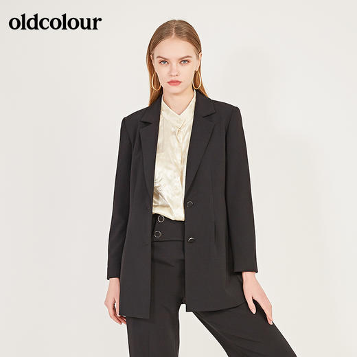 oldcolour春季新款简约帅气百搭休闲小西装外套女N11042130 商品图4