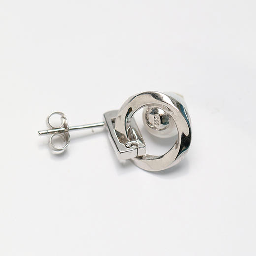 美裕 【镜中水月】银925淡水珍珠耳钉7-8mm白101781 商品图4