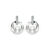 美裕 【镜中水月】银925淡水珍珠耳钉7-8mm白101781 商品缩略图0
