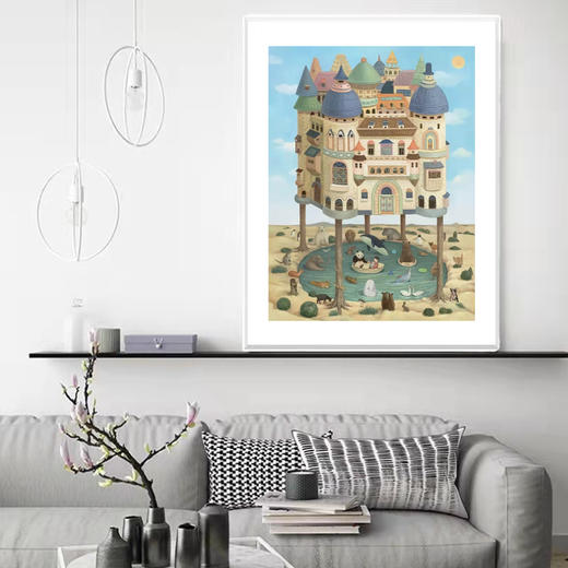 戴大山《乐园往往在孤岛上》版画 商品图1