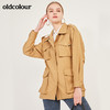 oldcolour春季新款休闲大口袋宽松工装外套女N11042121 商品缩略图4