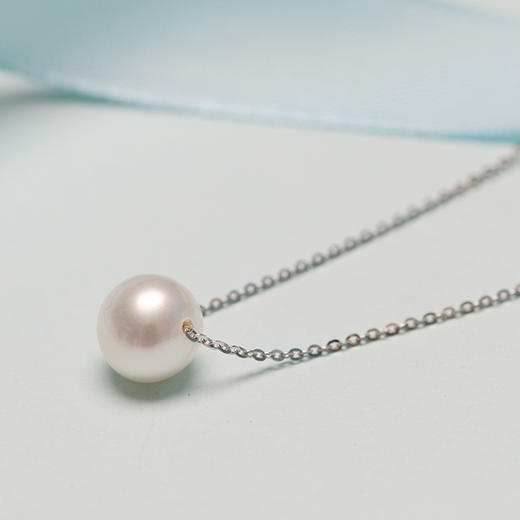 美裕 【婉约】银925淡水链坠8-9mm白105126 商品图2