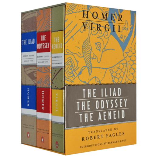 荷马史诗 英文原版三部曲 The Iliad Odyssey and Aeneid box set 伊利亚特 奥德赛 埃涅伊德 三册盒装 Homer Virgil 英文版进口书 商品图1