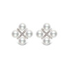 美裕 【四方格】银925淡水珍珠耳钉6-7mm白104193 商品缩略图0