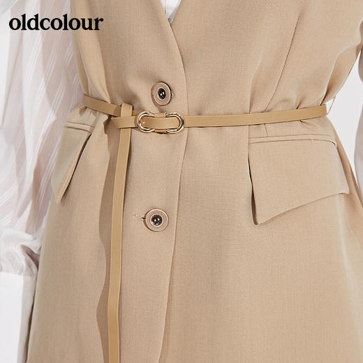 oldcolour春季新品简约帅气百搭休闲外穿马甲女GN11032616 商品图3