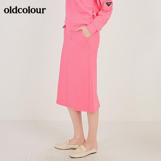 oldcolour春季新款休闲中长款舒适百搭卫衣裙N11063179 商品图3