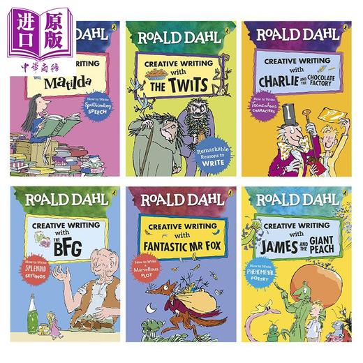 【中商原版】跟罗尔德达尔学写作系列6册套装 Roald Dahls Creative Writing 趣味创意写作练习创作技巧 英文原版进口儿童图书 商品图0
