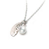 美裕 【羽翼】银925淡水珍珠链坠 7-8mm白 104992 商品缩略图0