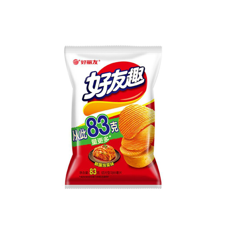 好丽友韩国泡菜味薯片83g