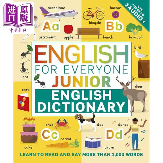 【中商原版】English for Everyone Junior English Dictionary DK人人学英语 每日英语字典 英文原版 儿童插图词汇字典图书 商品图1