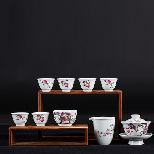 过枝蟠桃茶具套组 商品图0