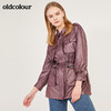 oldcolour春季光面运动防晒服防水大口袋中长款外套女N12047208 商品缩略图1