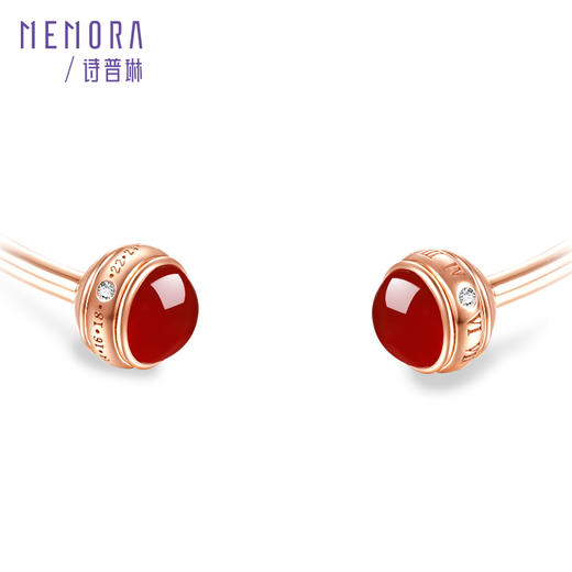 诗普琳珠宝时光印记系列玫瑰色18K金钻石玉髓手镯DW020501、DW0205（其它圈号咨询客服） 商品图2