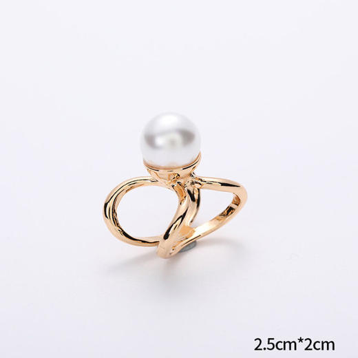 丝巾扣新款多功能上档次珍珠精致丝巾扣环两用百搭打结扣环 商品图3