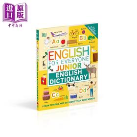 【中商原版】English for Everyone Junior English Dictionary DK人人学英语 每日英语字典 英文原版 儿童插图词汇字典图书